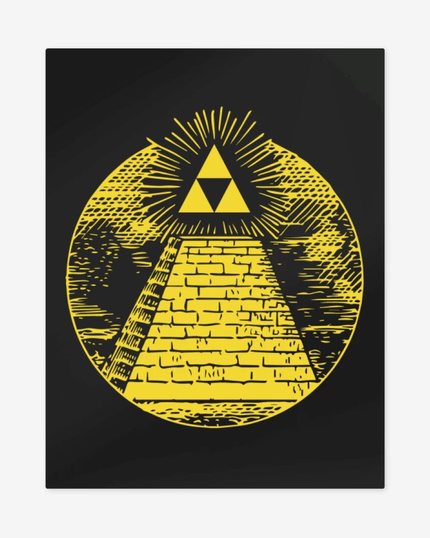 Print metalico Negro de Zelda - Wake up Hyrule!