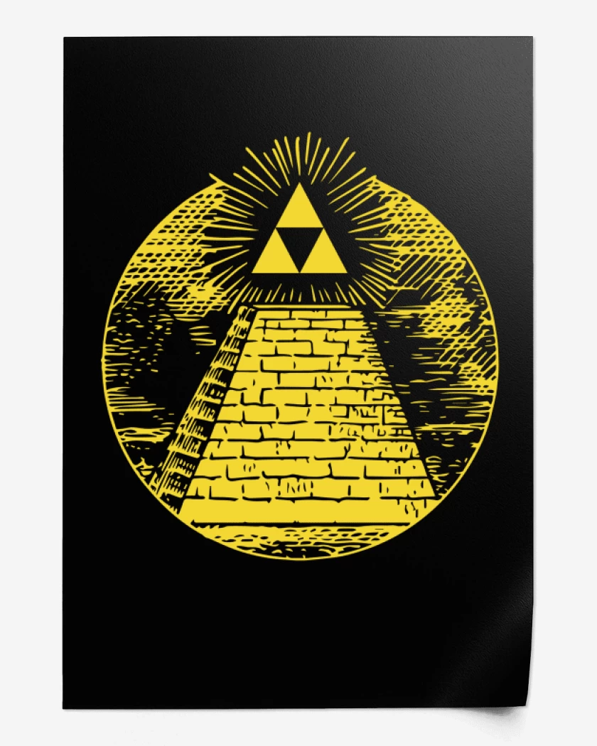 Print Negro de Zelda - Wake up Hyrule!