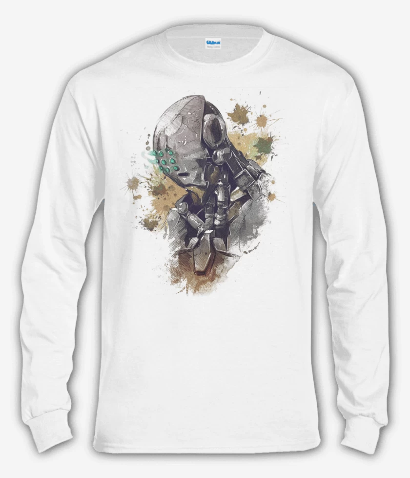 Polera manga larga Blanco de Zenyatta Full Color
