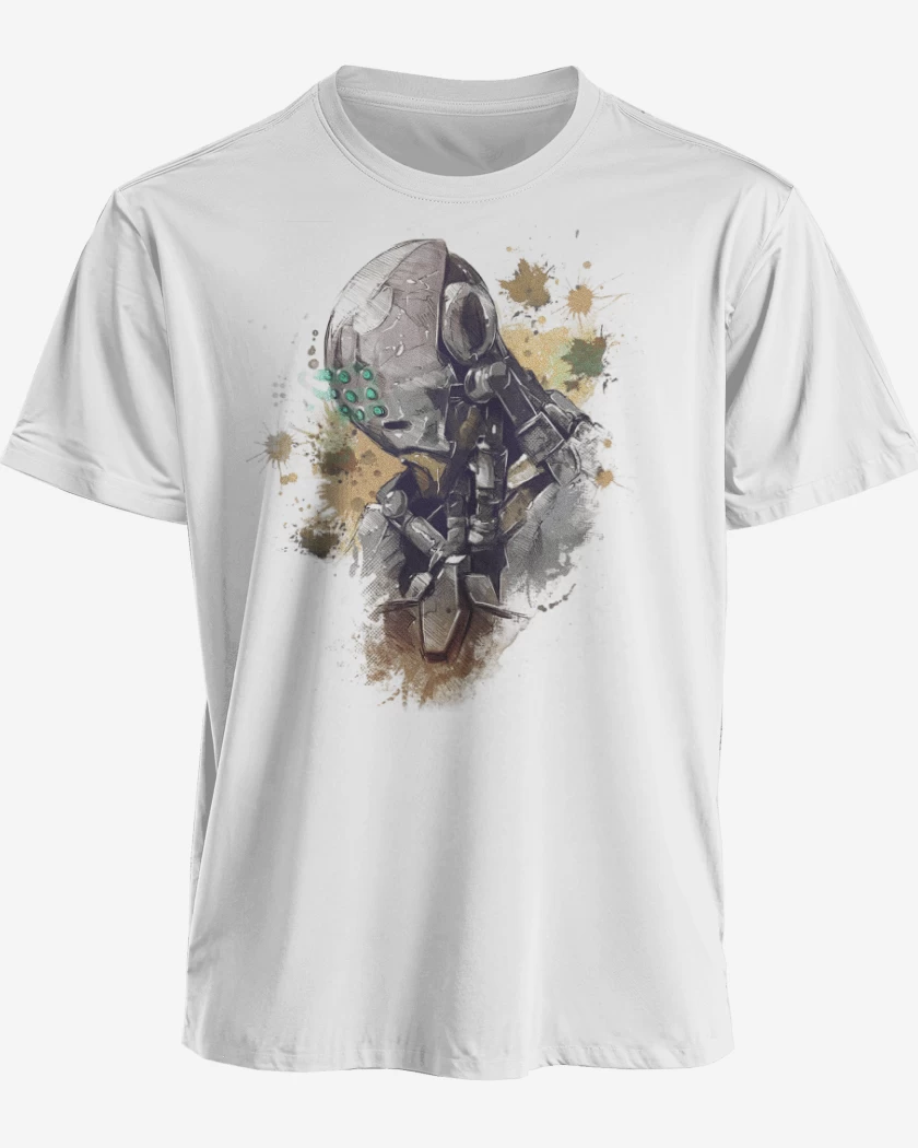 Polera premium Blanco de Zenyatta Full Color