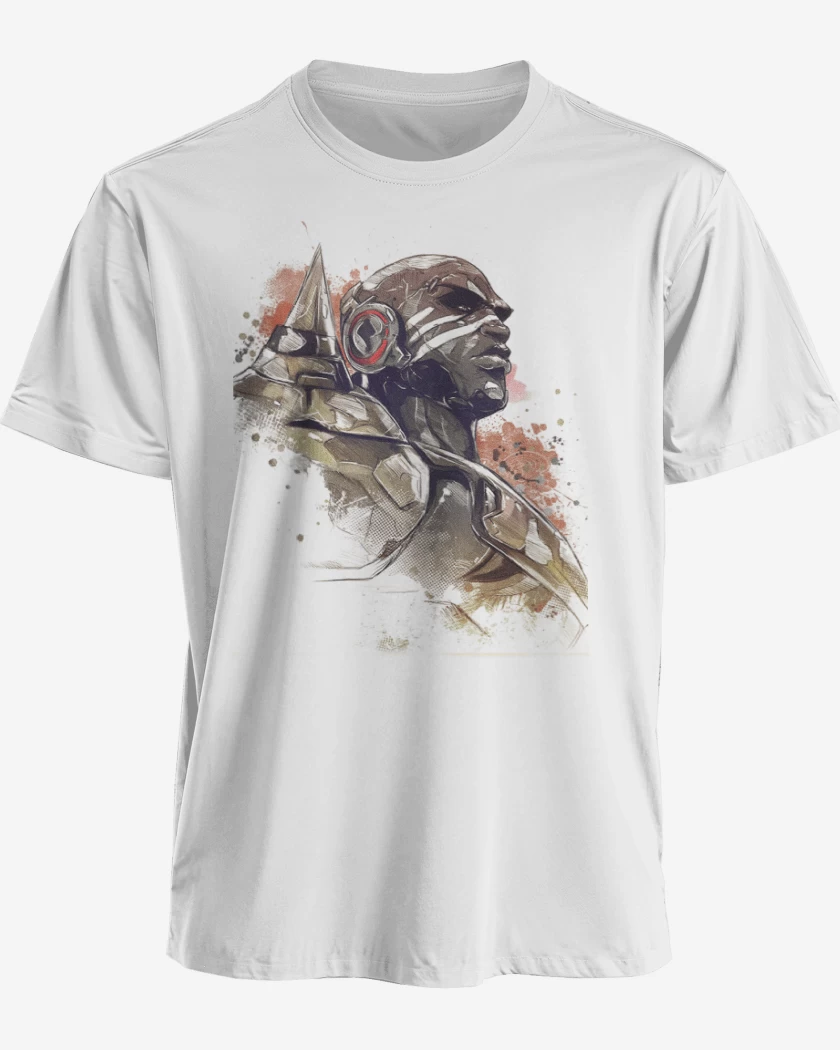 Polera premium Blanco de Doomfist Full Color