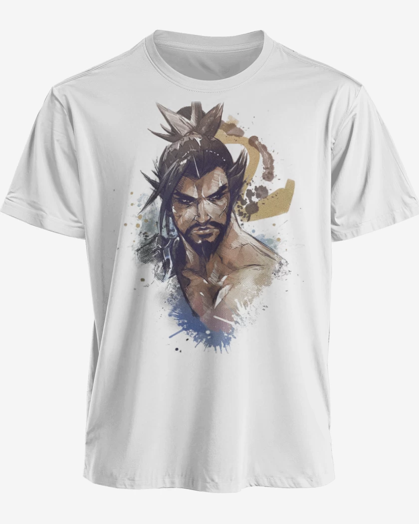 Polera premium Blanco de Hanzo Full Color 
