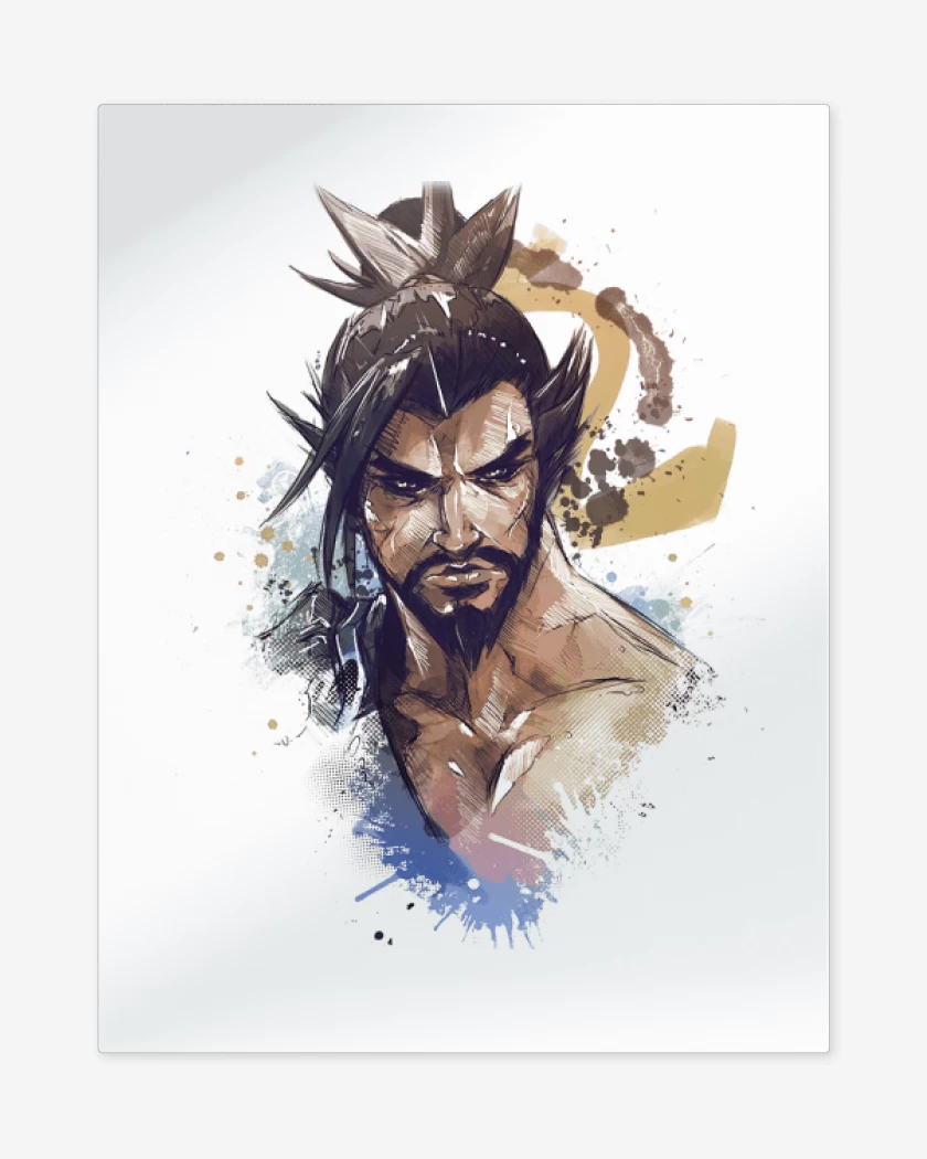 Print metalico Blanco de Hanzo Full Color 