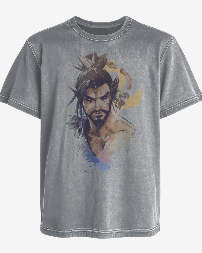 Polera desgastada Hanzo Full Color 
