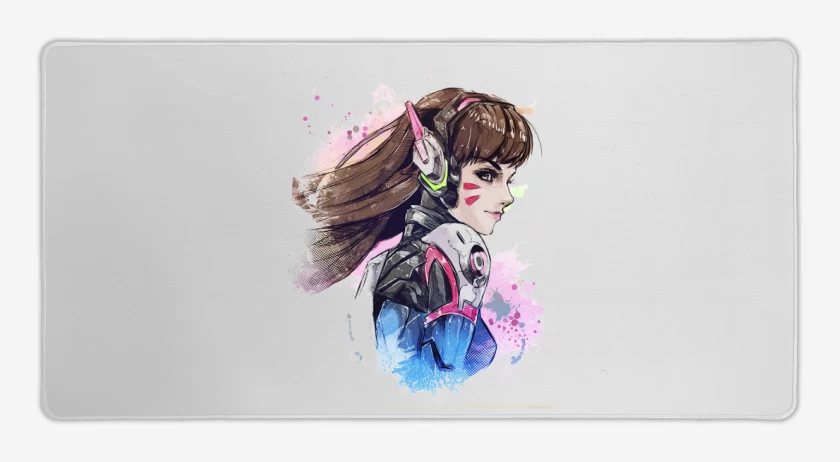 Mouse pad Gamer Blanco de DVA Full Color 2