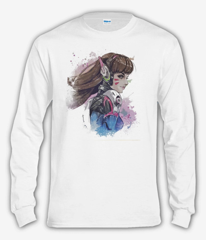 Polera manga larga Blanco de DVA Full Color 2