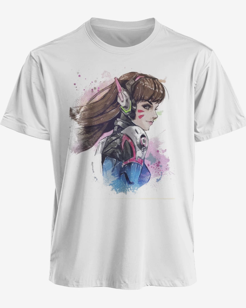 Polera premium Blanco de DVA Full Color 2
