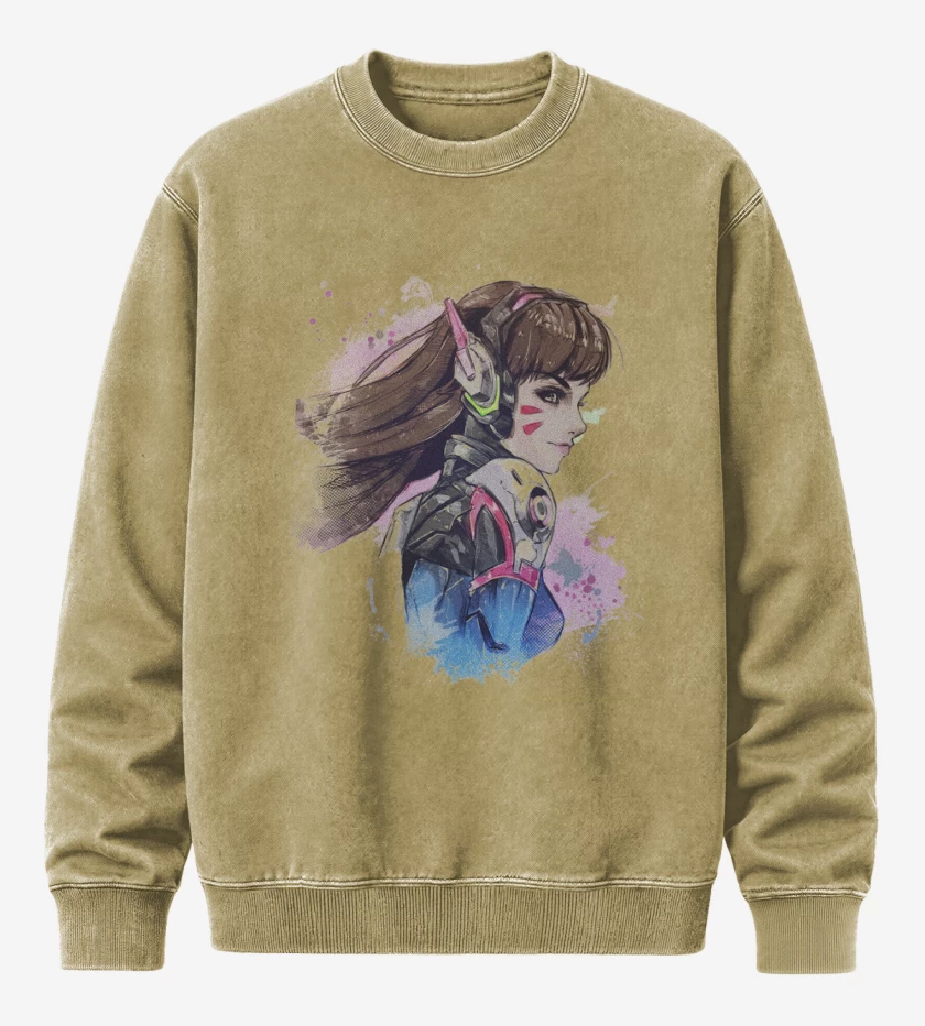 Poleron Polo Acid Wash Beige de DVA Full Color 2