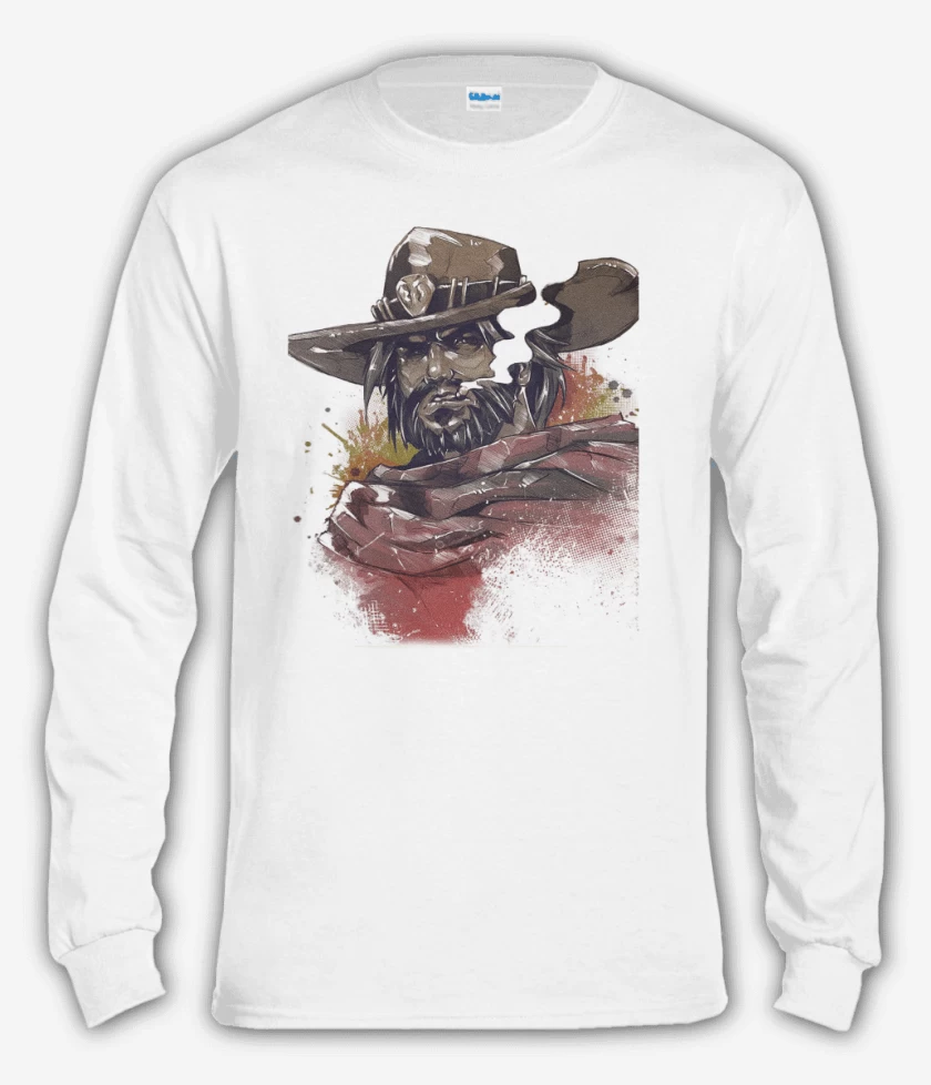 Polera manga larga Blanco de McCree Full Color 