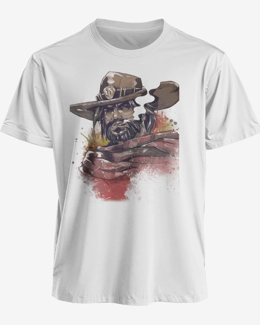 Polera premium Blanco de McCree Full Color 