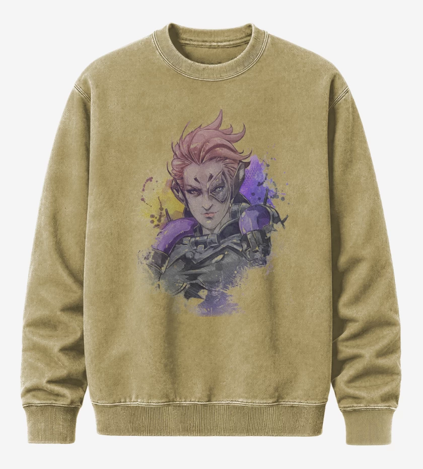 Poleron Polo Acid Wash Beige de Moira Full Color