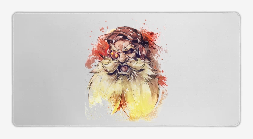 Mouse pad Gamer Blanco de Thorbjorn Full Color