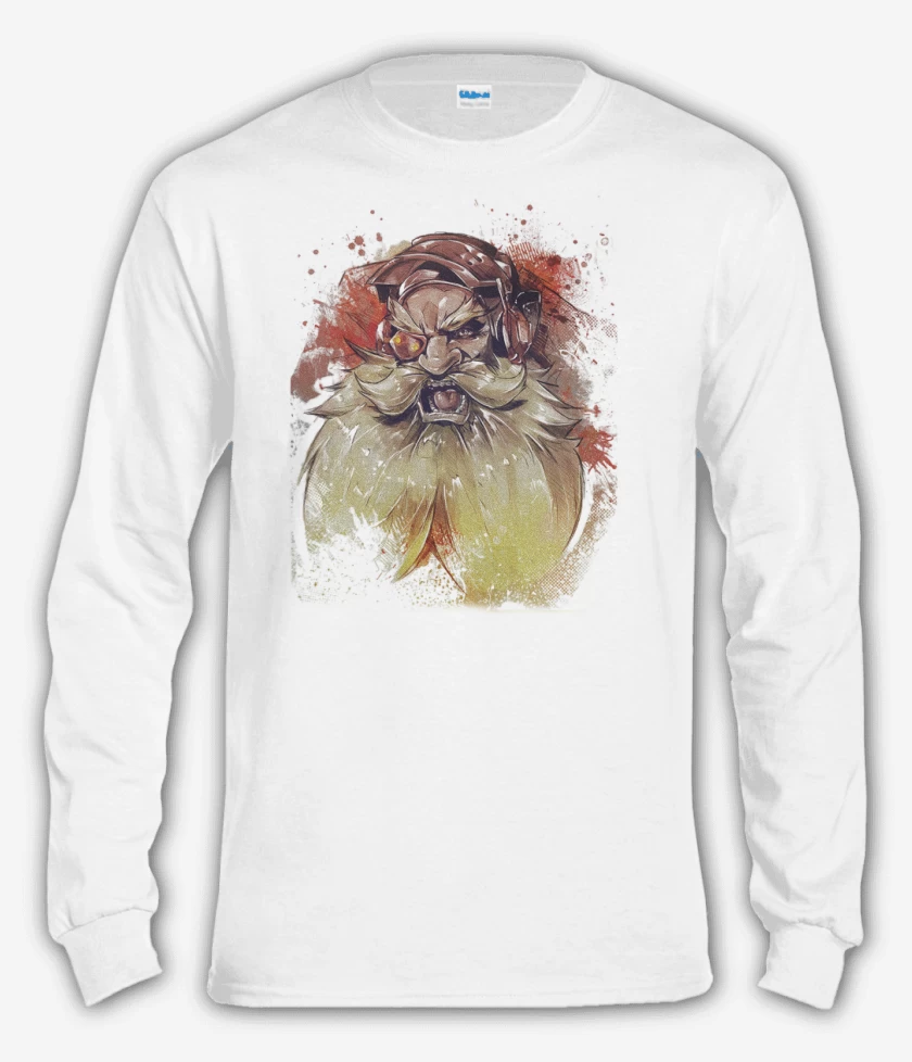 Polera manga larga Blanco de Thorbjorn Full Color
