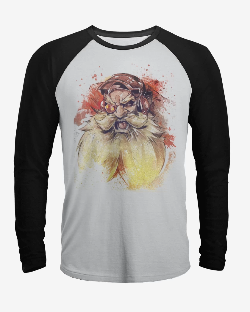 Polera Raglan Blanco / Negro de Thorbjorn Full Color