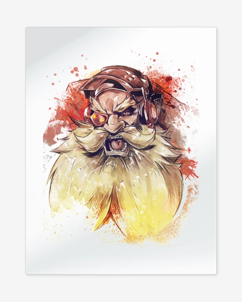 Print metalico Blanco de Thorbjorn Full Color