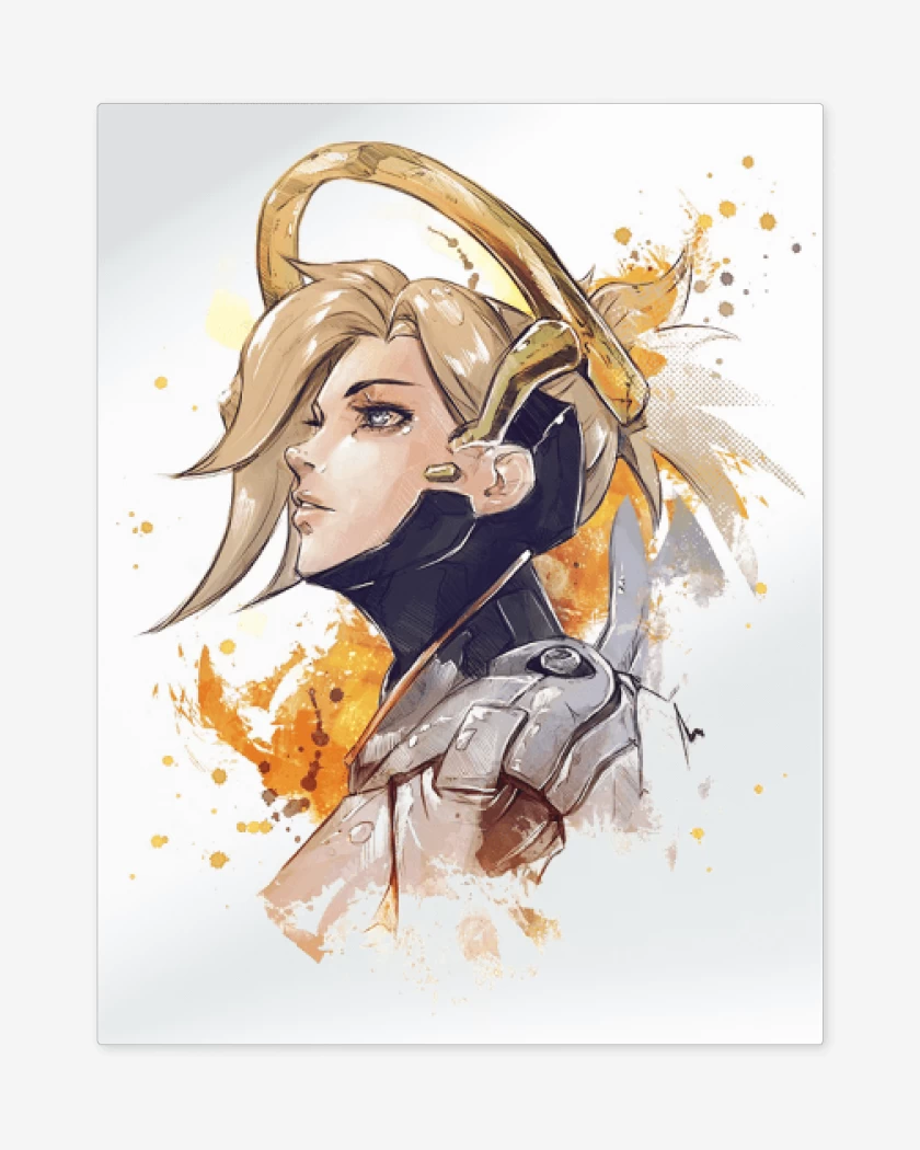 Print metalico Blanco de Mercy Full Color