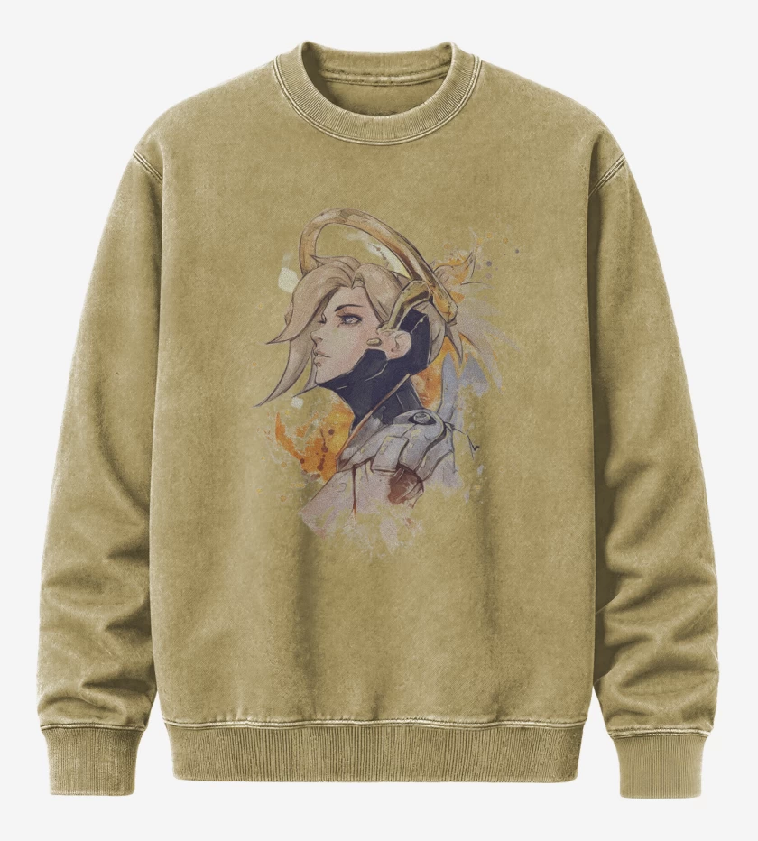 Poleron Polo Acid Wash Beige de Mercy Full Color