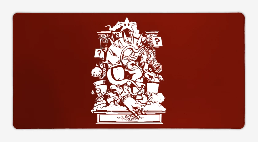 Mouse pad Gamer Rojo de Super Bigote - Epic Battle
