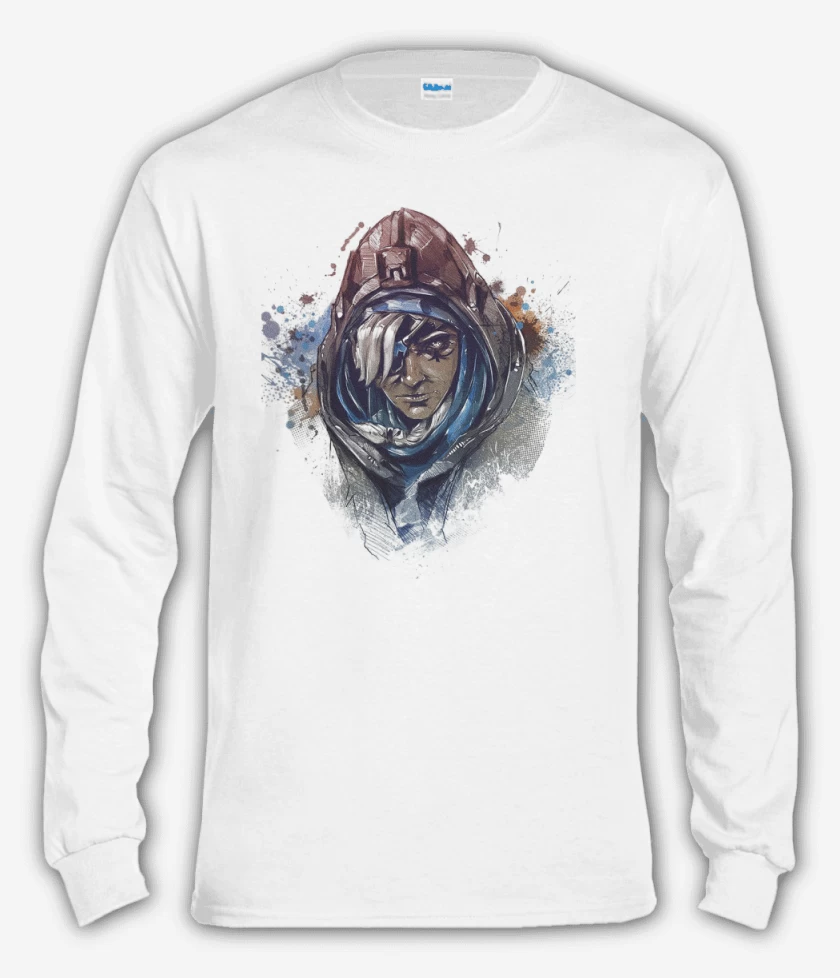 Polera manga larga Blanco de Ana Full Color