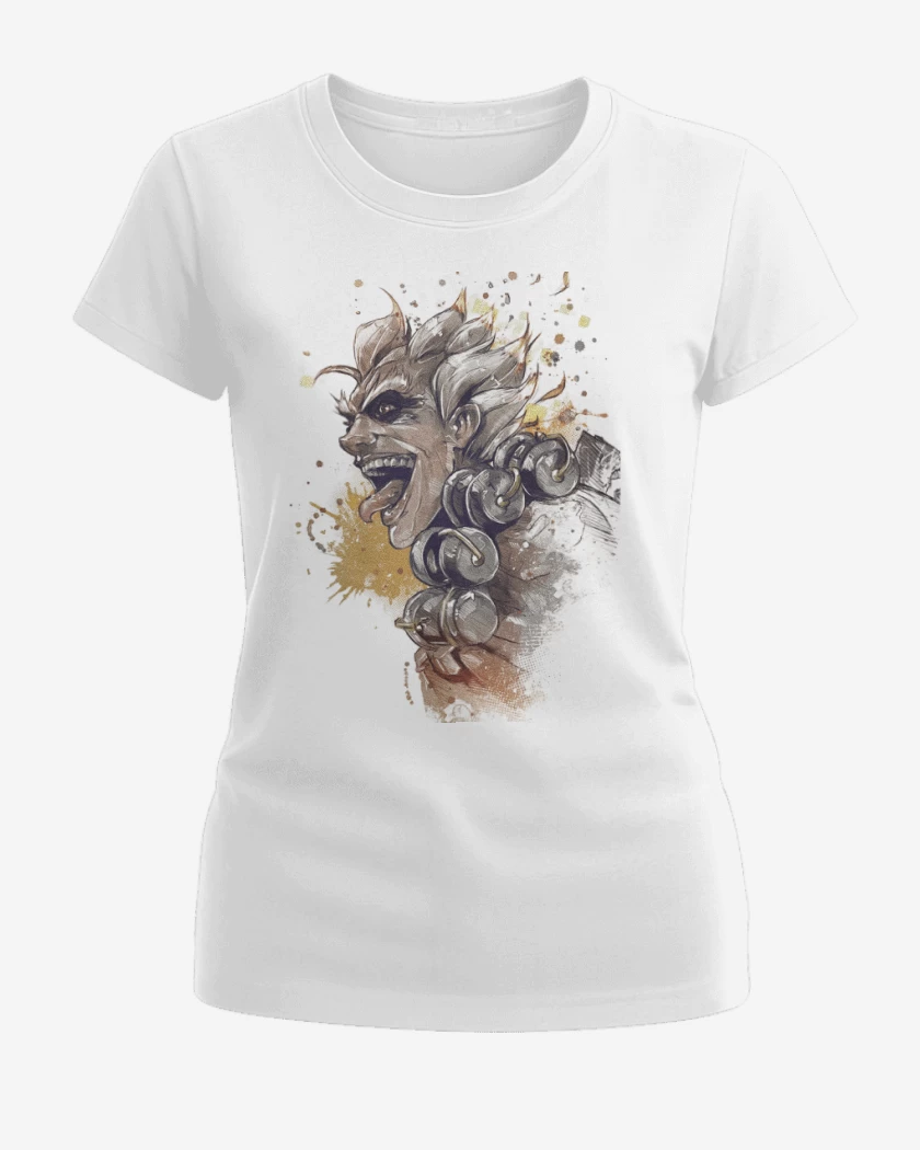 Polera de Mujer Blanco de Junkrat Full Color 