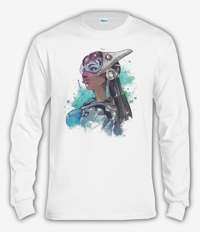 Polera manga larga Blanco de Symetra Full Color
