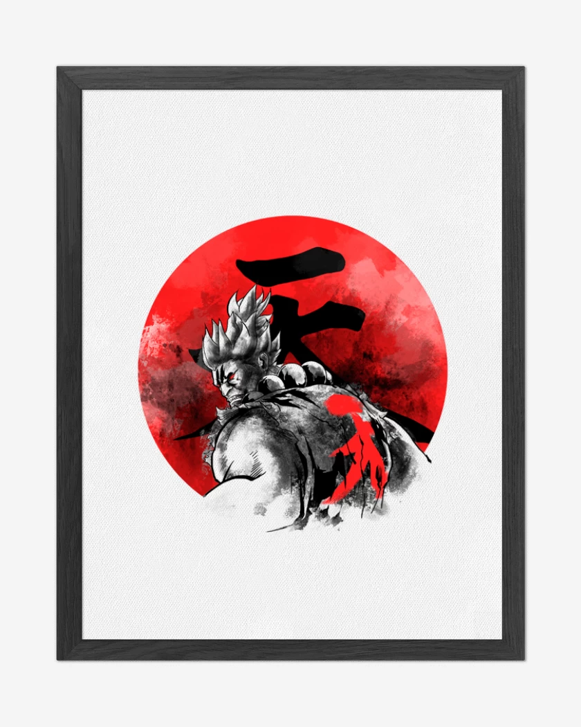 Cuadro decorativo Akuma Circulo Rojo
