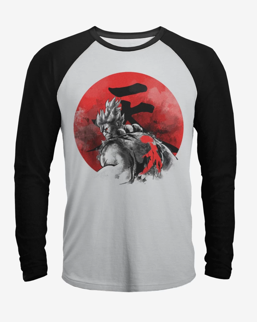 Polera Raglan Akuma Circulo Rojo