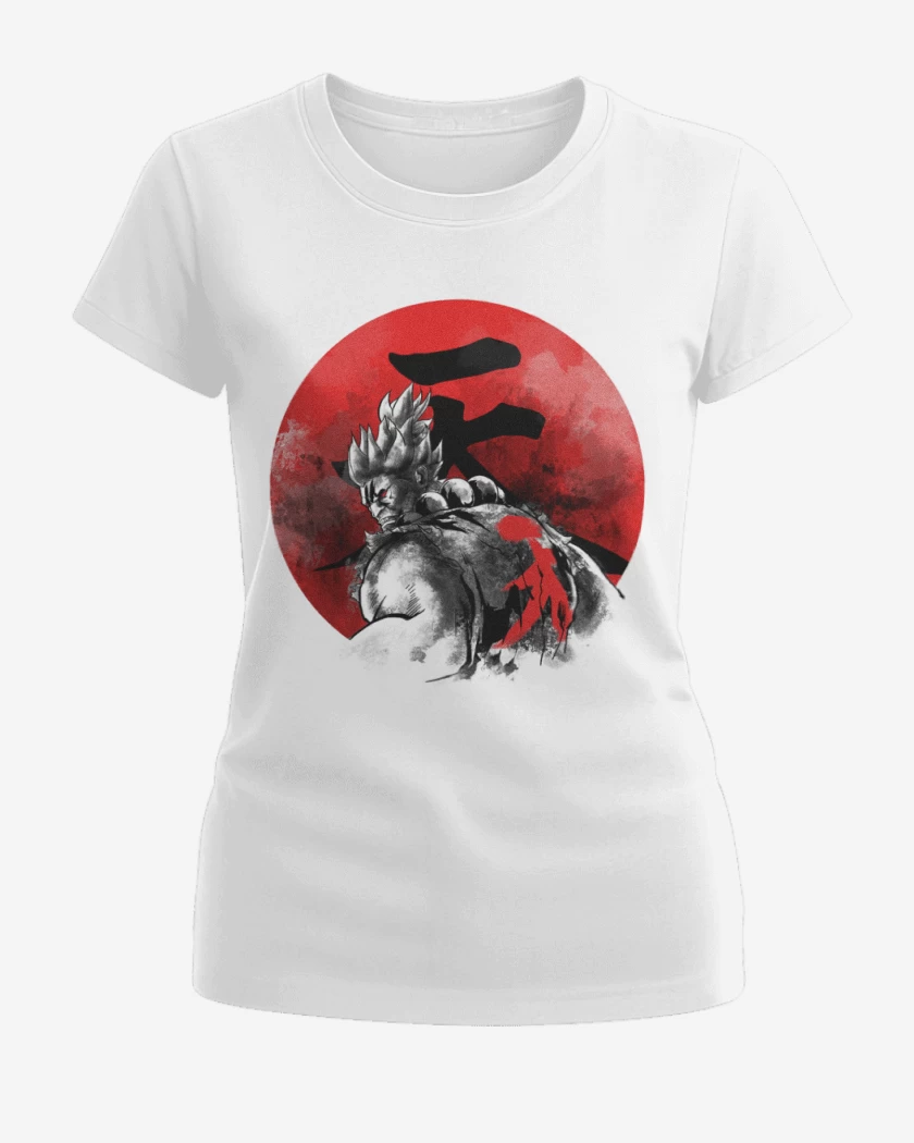 Polera de Mujer Akuma Circulo Rojo