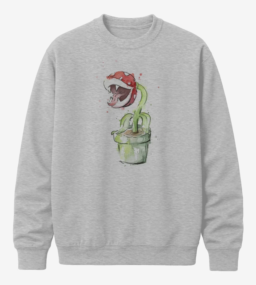 Poleron polo Gris Melange de Super bigote Plants