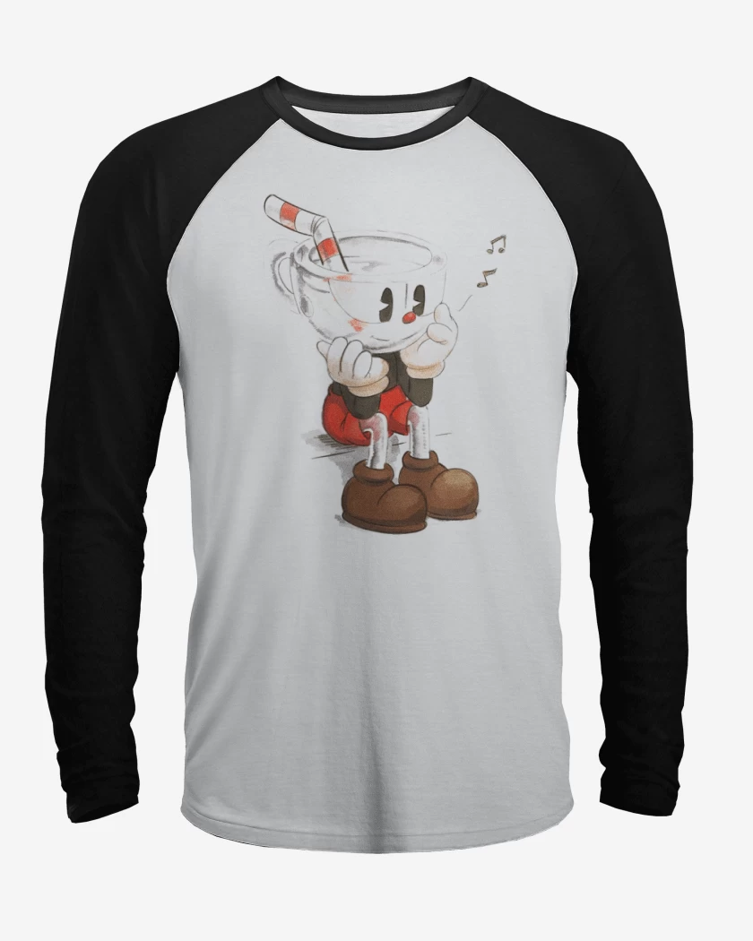 Polera Raglan CupHead Art