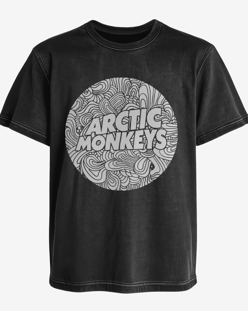 Polera desgastada Negro de Arctic Monkeys