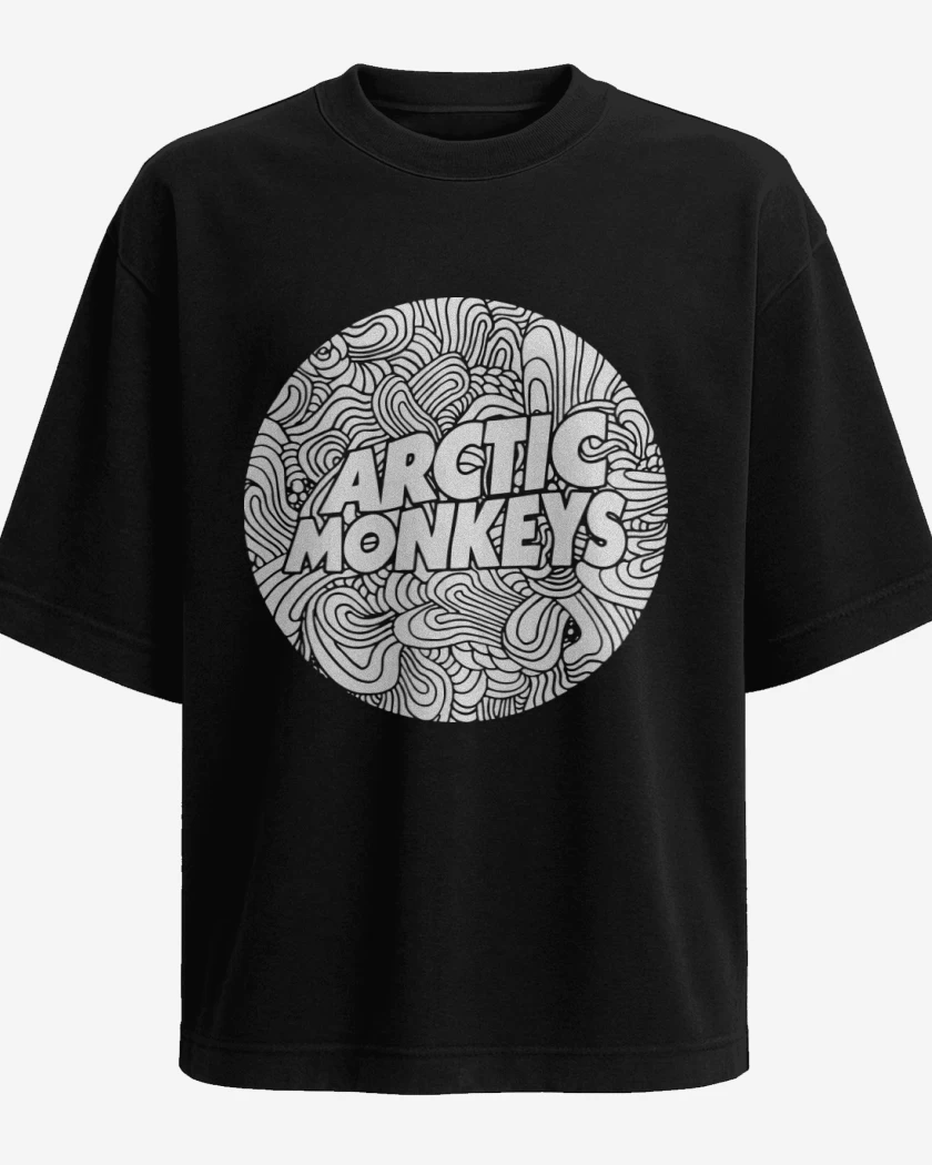 Polera Oversize Negro de Arctic Monkeys