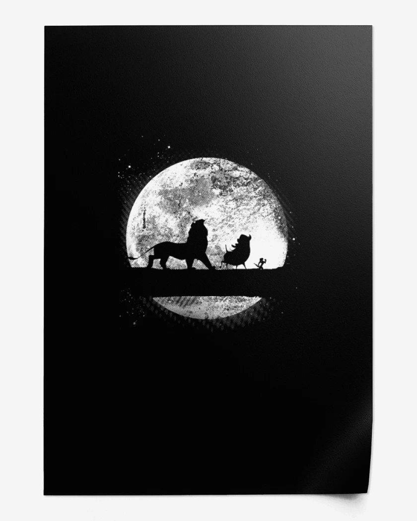 Print Rey Leon Luna 