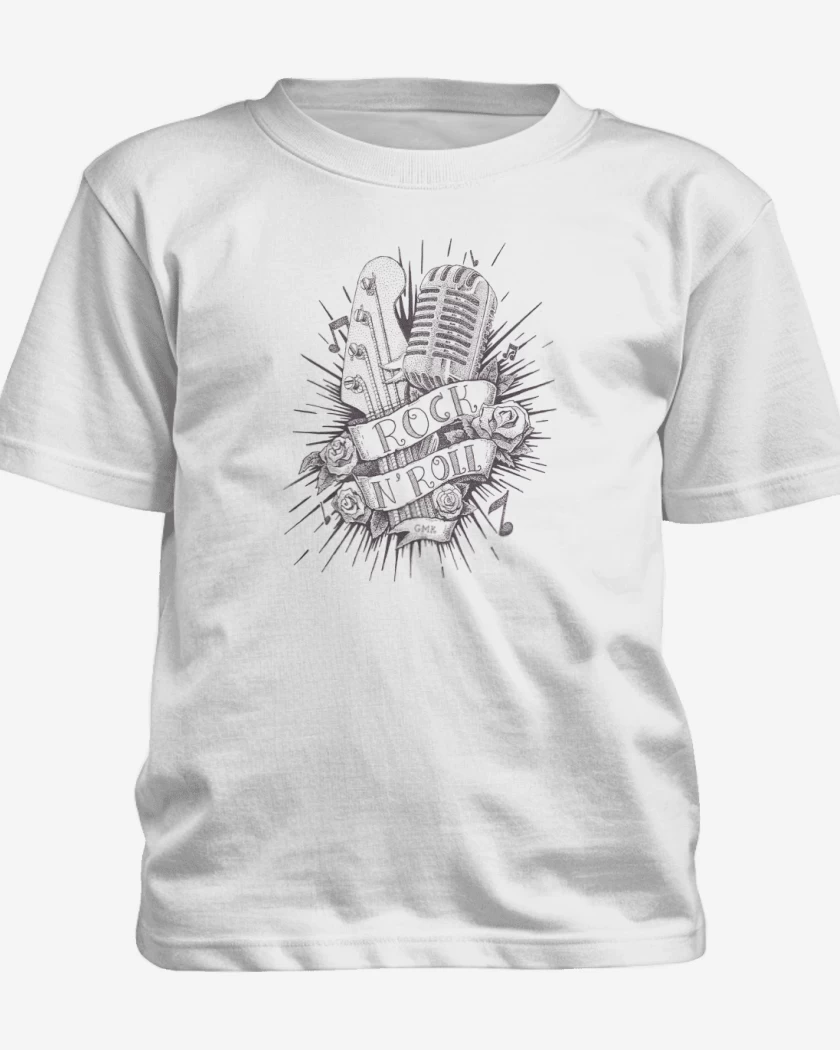 Polera de niño Blanco de Rock n Roll