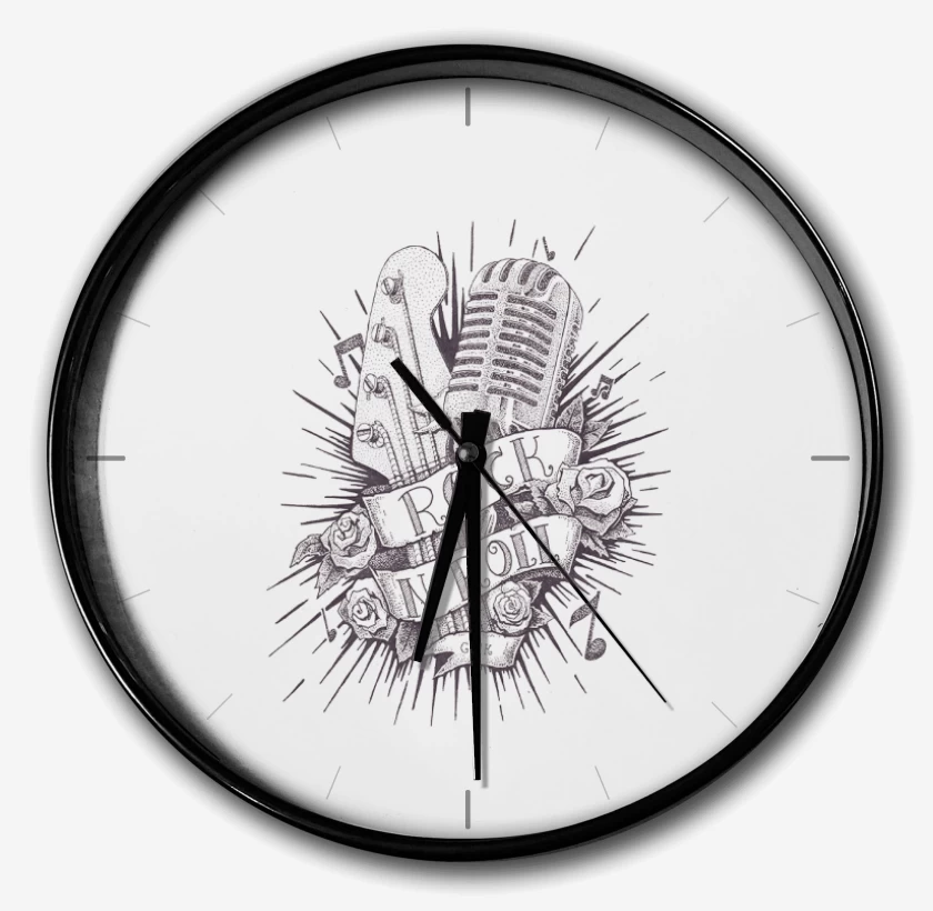 Reloj Blanco de Rock n Roll