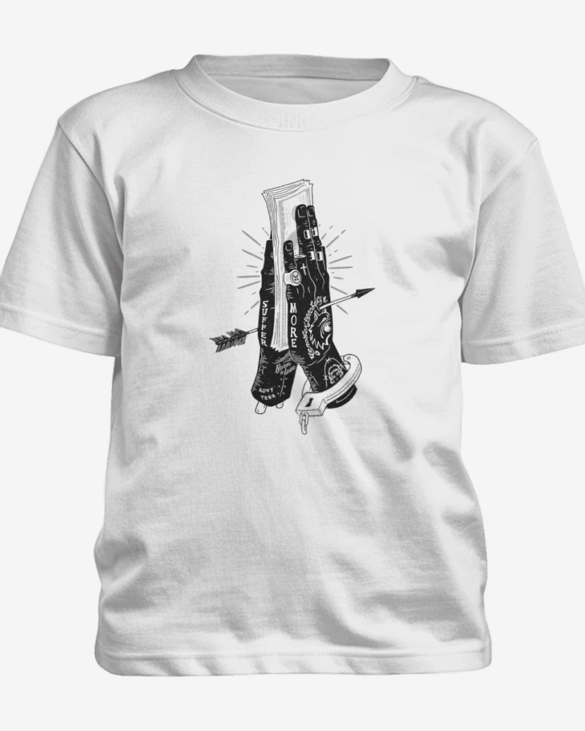 Polera de niño Blanco de Black Hand