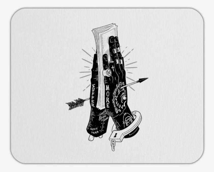 Mousepad Black Hand
