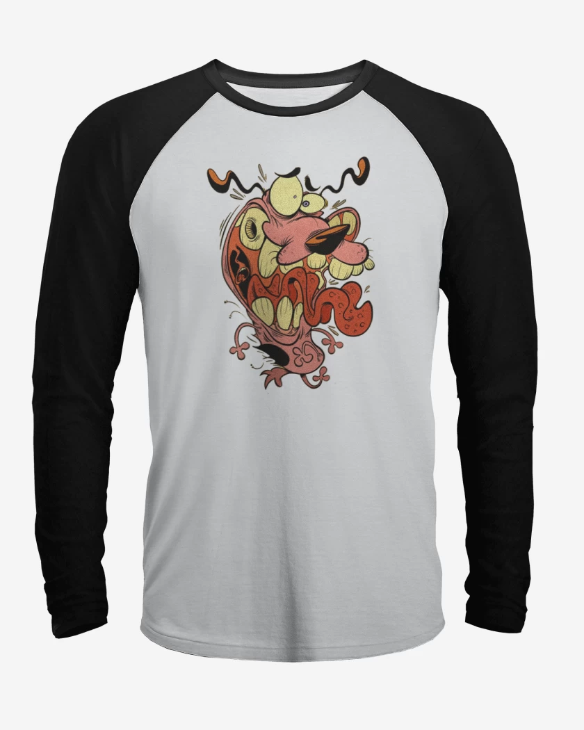 Polera Raglan Blanco / Negro de Coraje