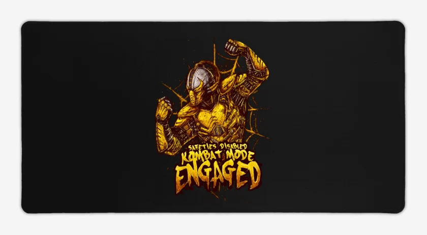 Mouse pad Gamer Negro de Cyrax