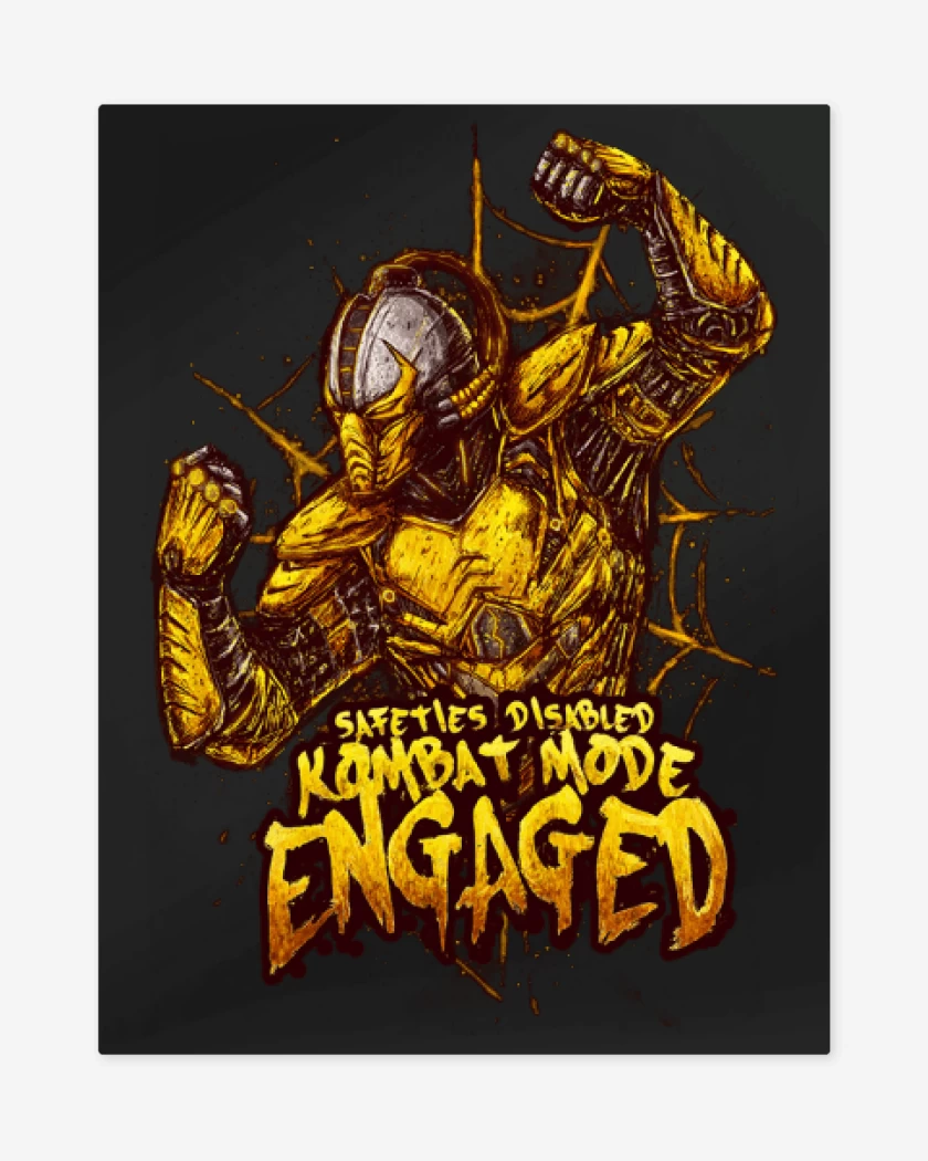 Print metalico Negro de Cyrax
