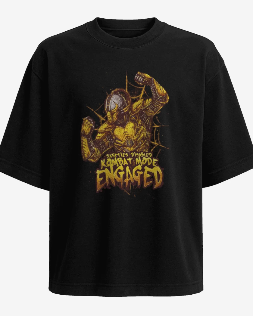 Polera Oversize Negro de Cyrax