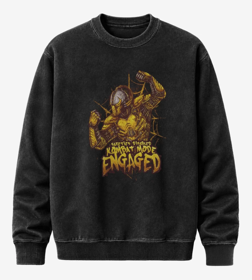 Poleron Polo Acid Wash Negro de Cyrax