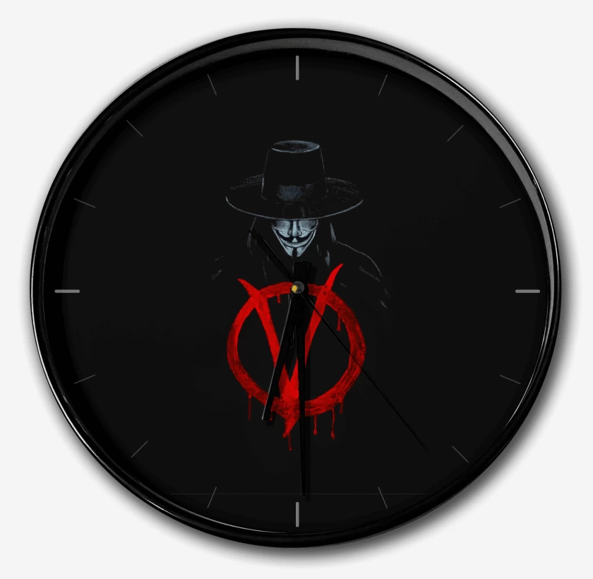 Reloj Negro de V for Vendetta - V