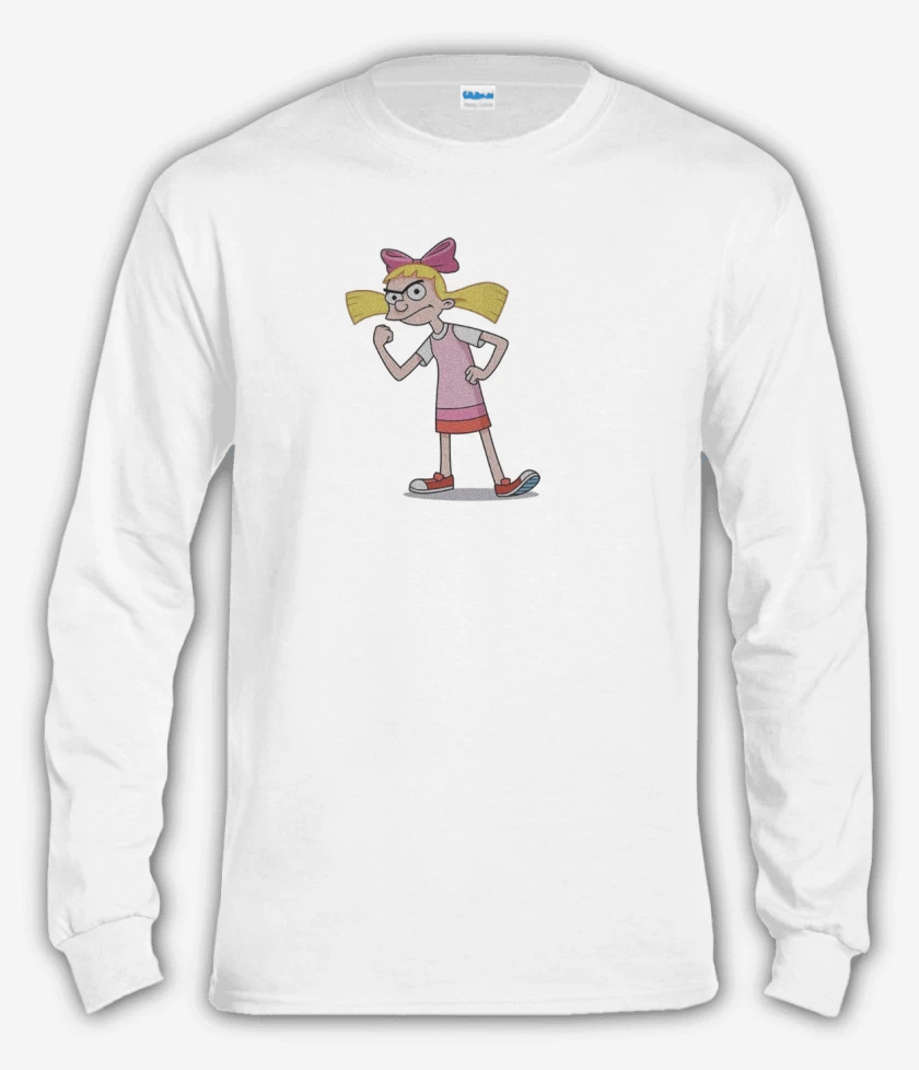 Polera manga larga Blanco de Helga