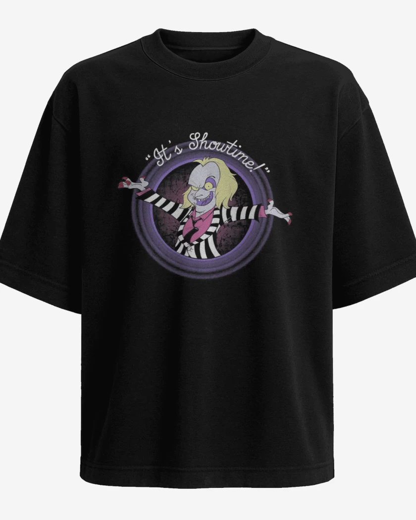 Polera Oversize Negro de Beetlejuice