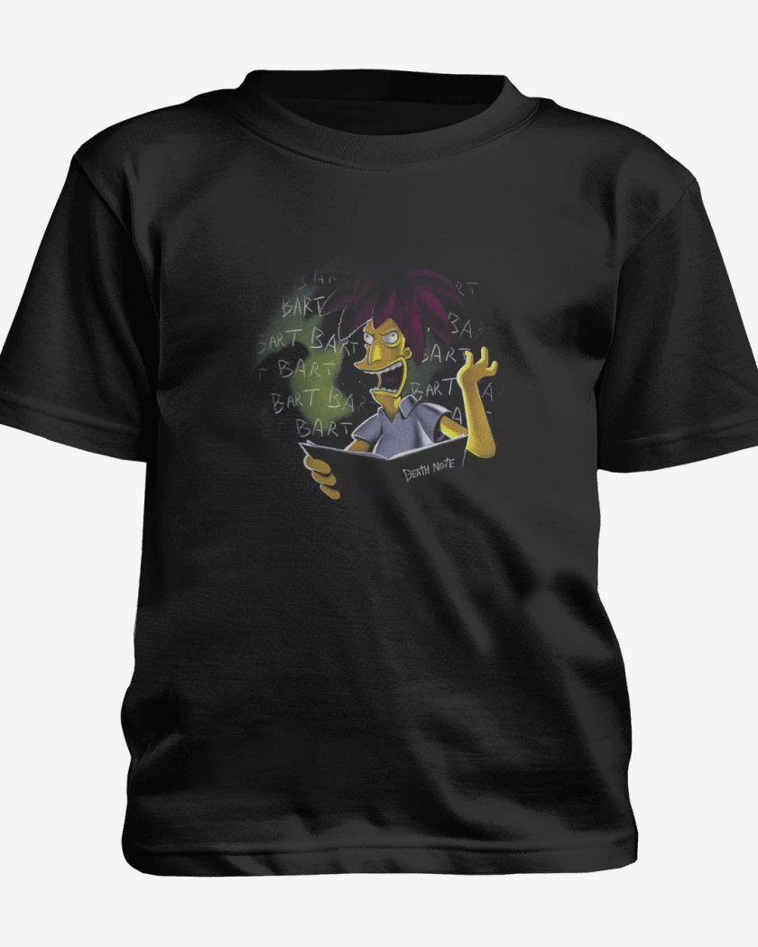 Polera de niño Negro de Bob Patiño Bart