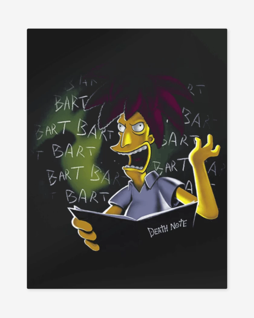 Print metalico Negro de Bob Patiño Bart