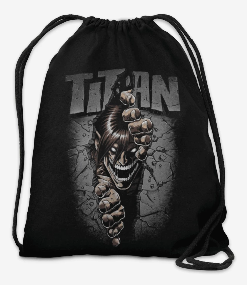 Mochila Negro de Eren Titan