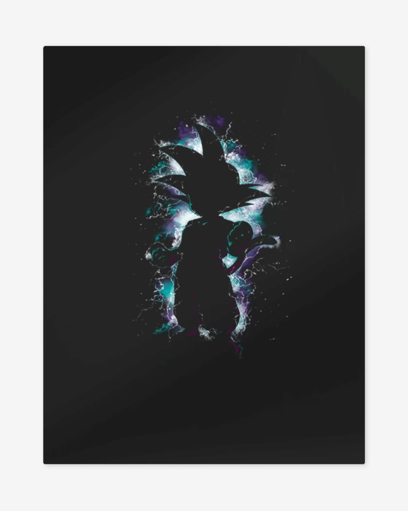 Print metalico Negro de Goku Niño
