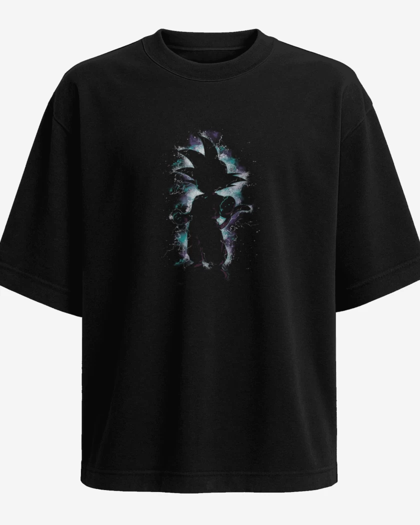 Polera Oversize Negro de Goku Niño